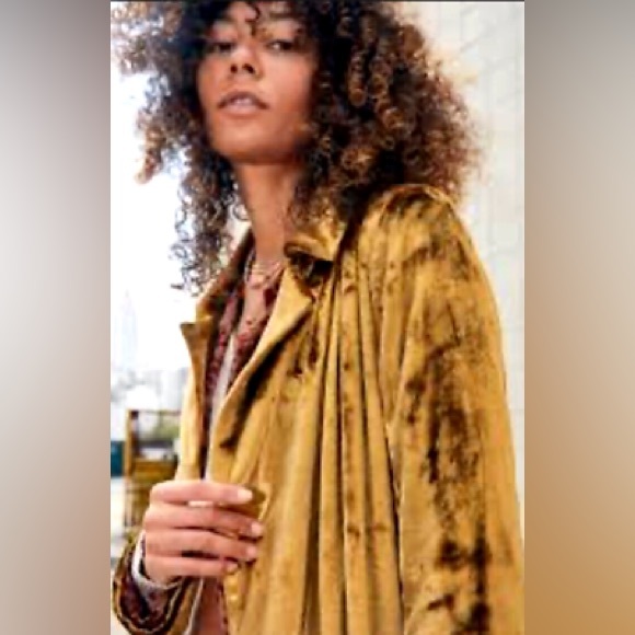 RARE* free people sienna crushed velvet duster - Picture 5 of 13